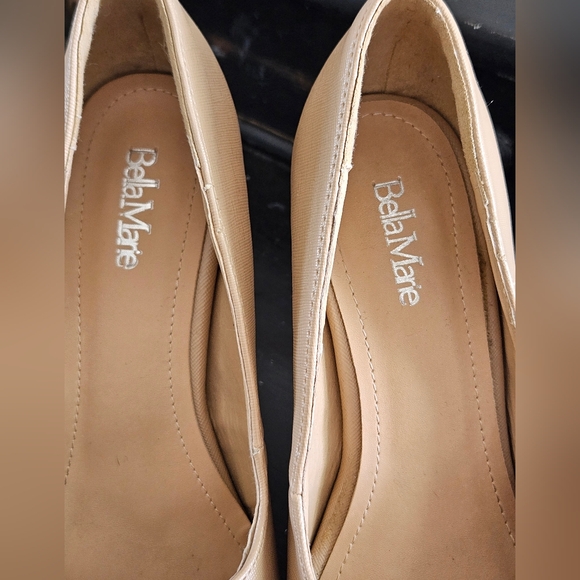 Bella Marie Womens Mindy - 1 Beige Almond Toe Classic Pump High Heel Size 7.5 - Picture 6 of 8